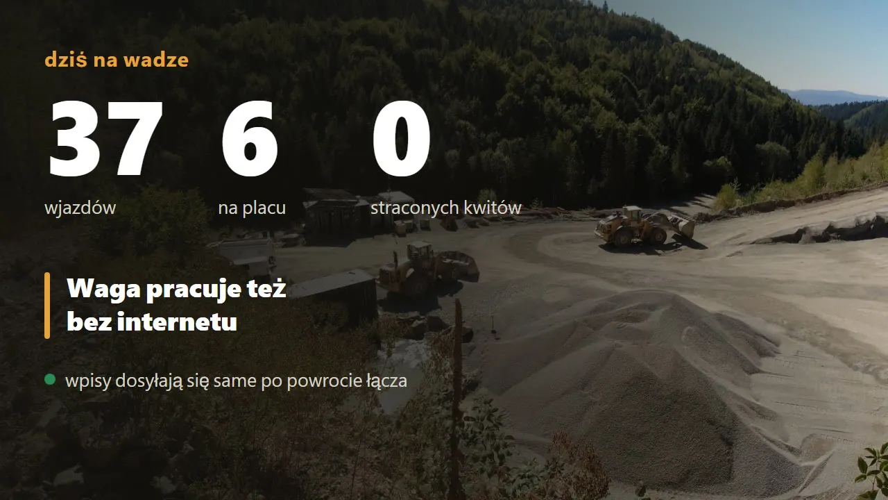 System wagowy — online i bez internetu